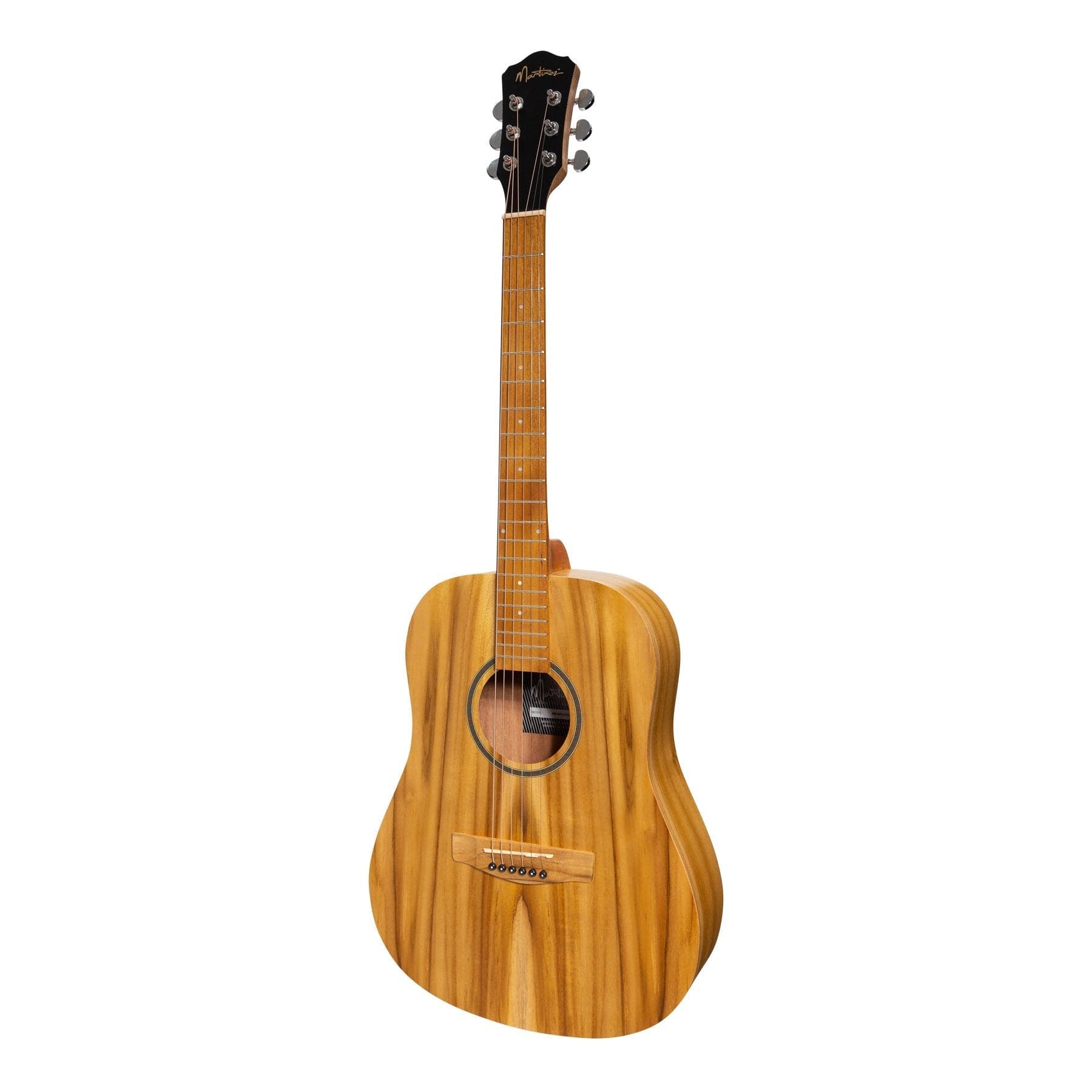 Martinez Acoustic Middy Traveller Guitar (Jati-Teakwood) - GIG Guitars