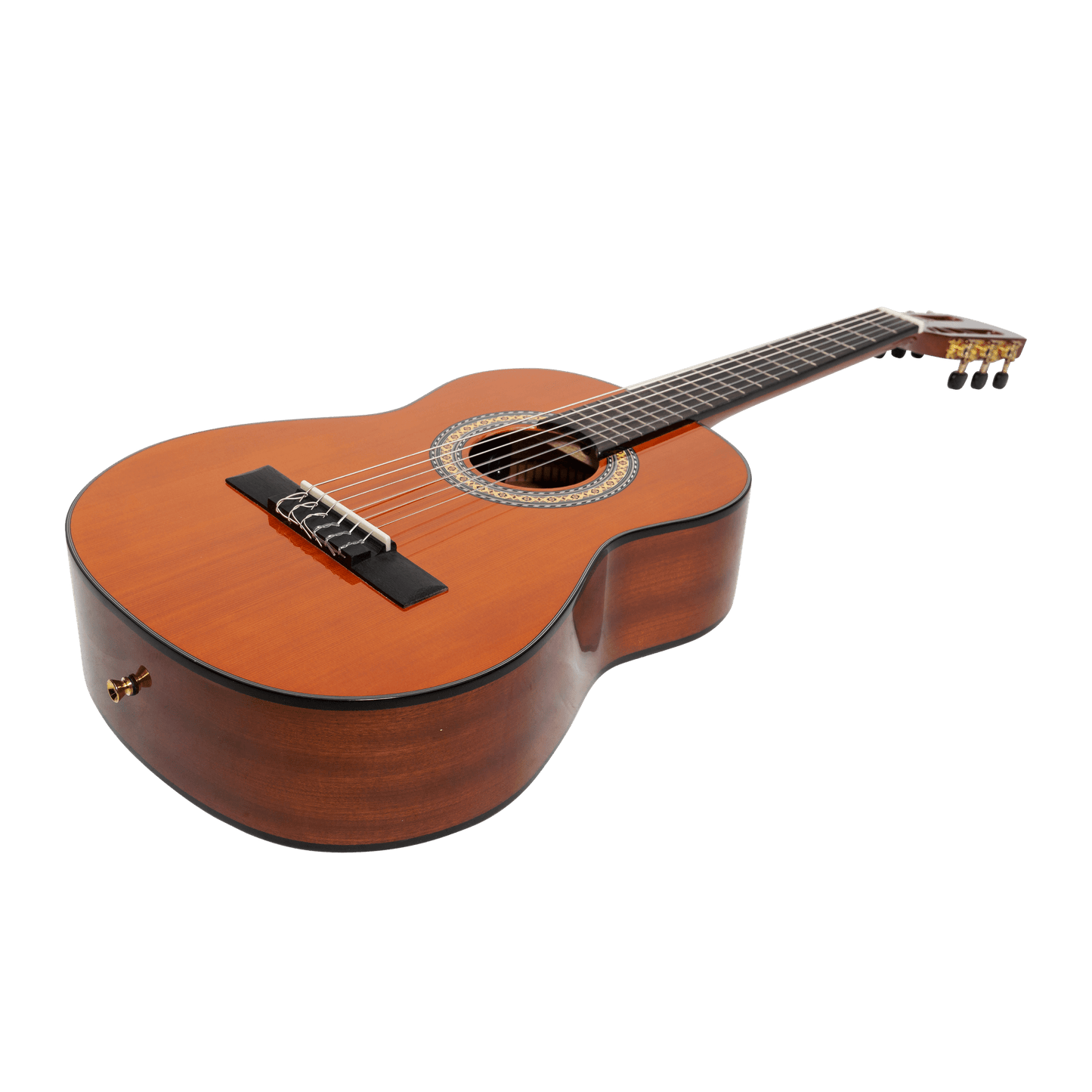 Martinez G-Series 1/2 Size Student Classical Guitar with Built In Tuner (Amber-Gloss) - GIG Guitars