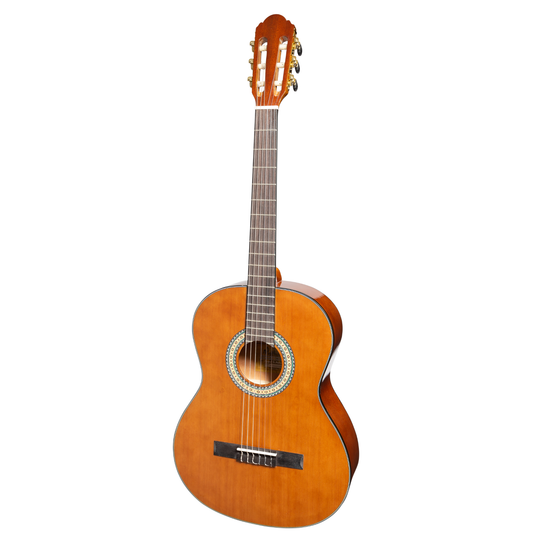 Martinez 'Slim Jim' G-Series Full Size Classical Guitar with Built-in Tuner (Natural-Gloss) - GIG Guitars