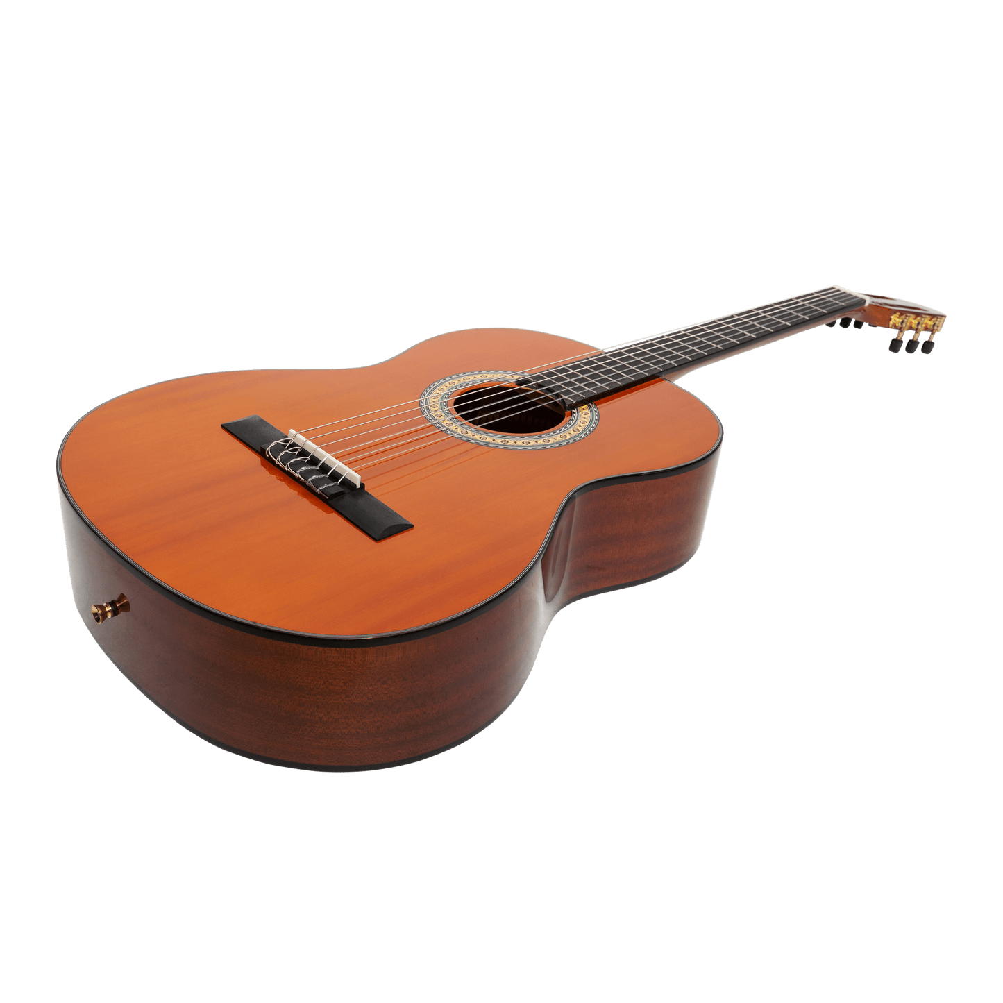 Martinez 'Slim Jim' G-Series Full Size Student Classical Guitar Pack with Built In Tuner (Amber-Gloss) - GIG Guitars