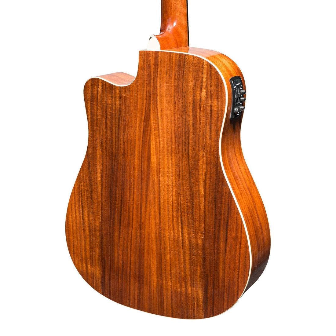 Martinez 'Southern Star Series' Koa Solid Top 12-String Acoustic-Electric Dreadnought Cutaway Guitar (Natural Gloss)