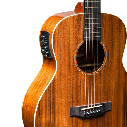 Martinez 'Southern Star Series' Koa Solid Top Acoustic-Electric TS-Mini Guitar Natural Gloss Martinez Acoustic Guitars