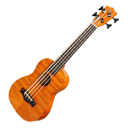 Mojo Flamed Okoume 30&quot; Electric Bass Ukulele (Yellowburst) - GIG Guitars