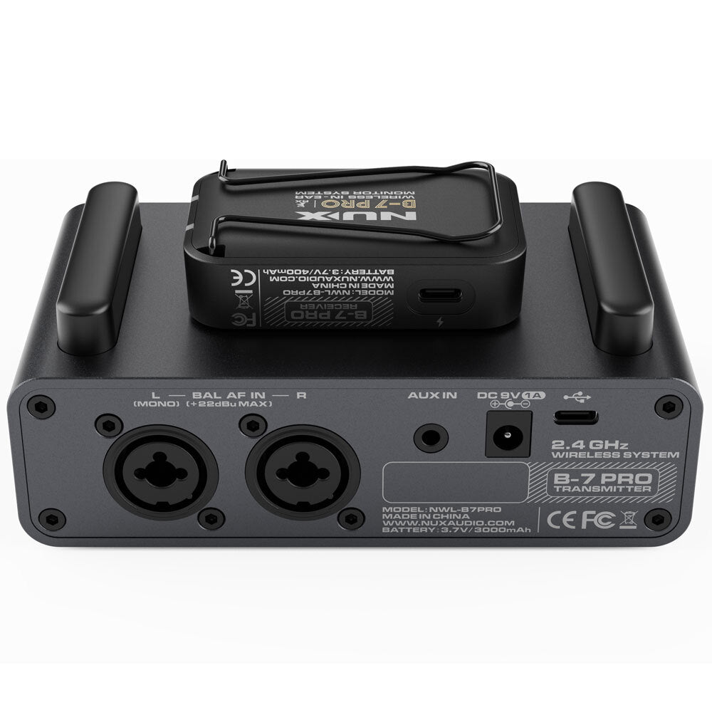 NU-X B-7PRO 2.4 GHz Professional Personal Wireless In-Ear Monitoring System