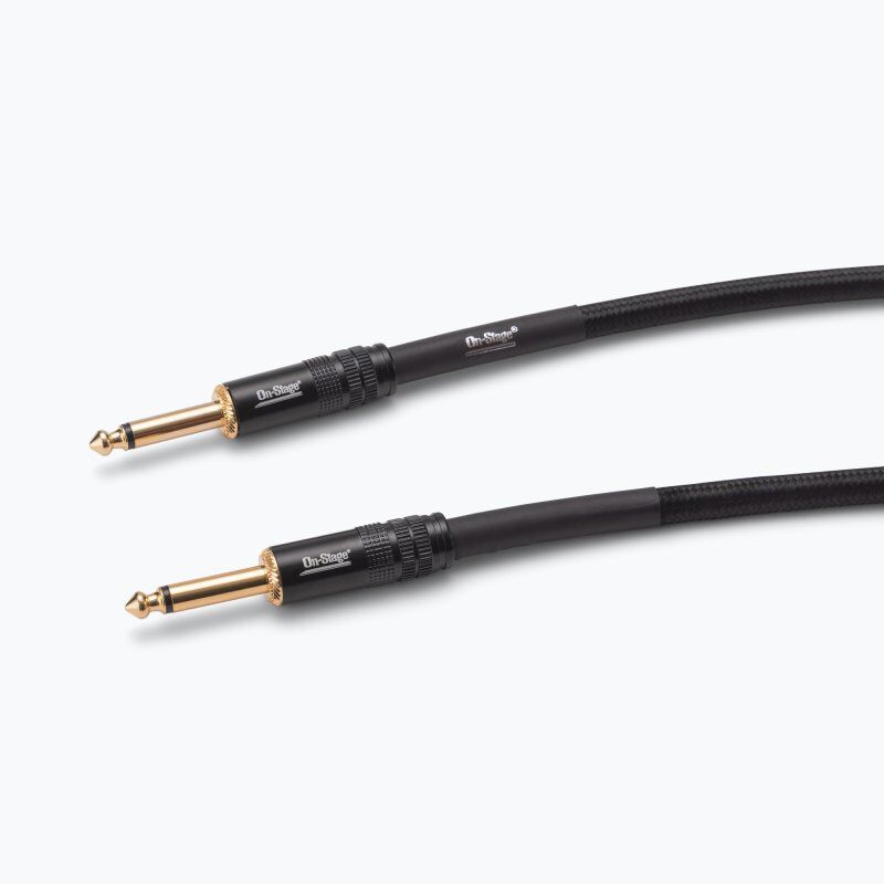 On Stage 15ft Production-Grade Braided Instrument Cable (1/4" Straight - 1/4" Straight)