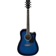 Ibanez PF15ECE TBS Acoustic-Electric Guitar – Transparent Blue Sunburst Acoustic Guitars