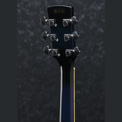 Ibanez PF15ECE TBS Acoustic-Electric Guitar – Transparent Blue Sunburst Acoustic Guitars