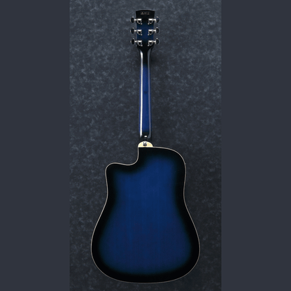 Ibanez PF15ECE TBS Acoustic-Electric Guitar – Transparent Blue Sunburst Acoustic Guitars
