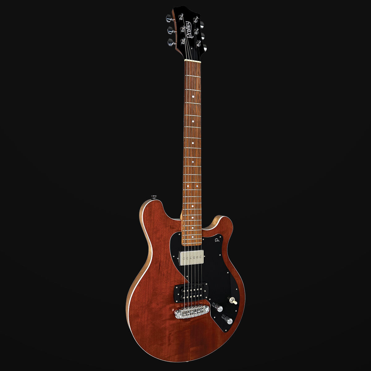 Pratley AP92 Double Cut Electric Guitar - Transparent Burnt Orange