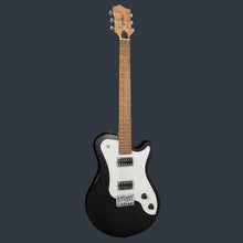 Pratley DVR Single Cutaway Solid Qld Blue Fig Body Electric Humbucker Guitar in Natural Black