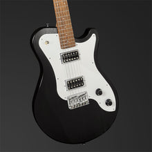 Pratley DVR Single Cutaway Solid Qld Blue Fig Body Electric Humbucker Guitar in Natural Black