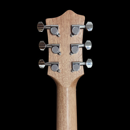 Pratley DVR Single Cutaway Solid Qld Blue Fig Body Electric Humbucker Guitar in Natural Black