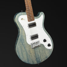 Pratley DVR Single Cutaway Solid Qld Blue Fig Body Electric Humbucker Guitar in Denim Blue