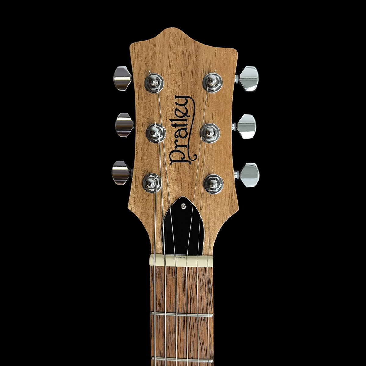 Pratley DVR Single Cutaway Solid Qld Blue Fig Body Electric Humbucker Guitar in Denim Blue