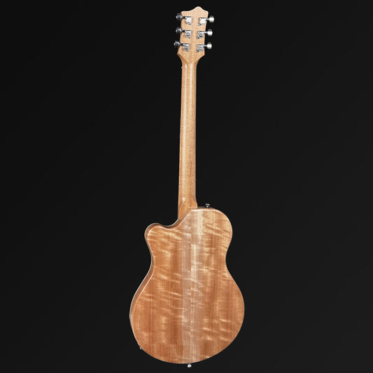 Pratley Indigo Pro Single Cutaway Solid Body Electric Mini Humbuckers Transparent Midnight Black