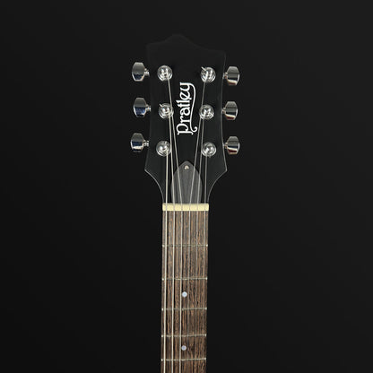 Pratley Indigo Pro Single Cutaway Solid Body Electric Mini Humbuckers Transparent Midnight Black