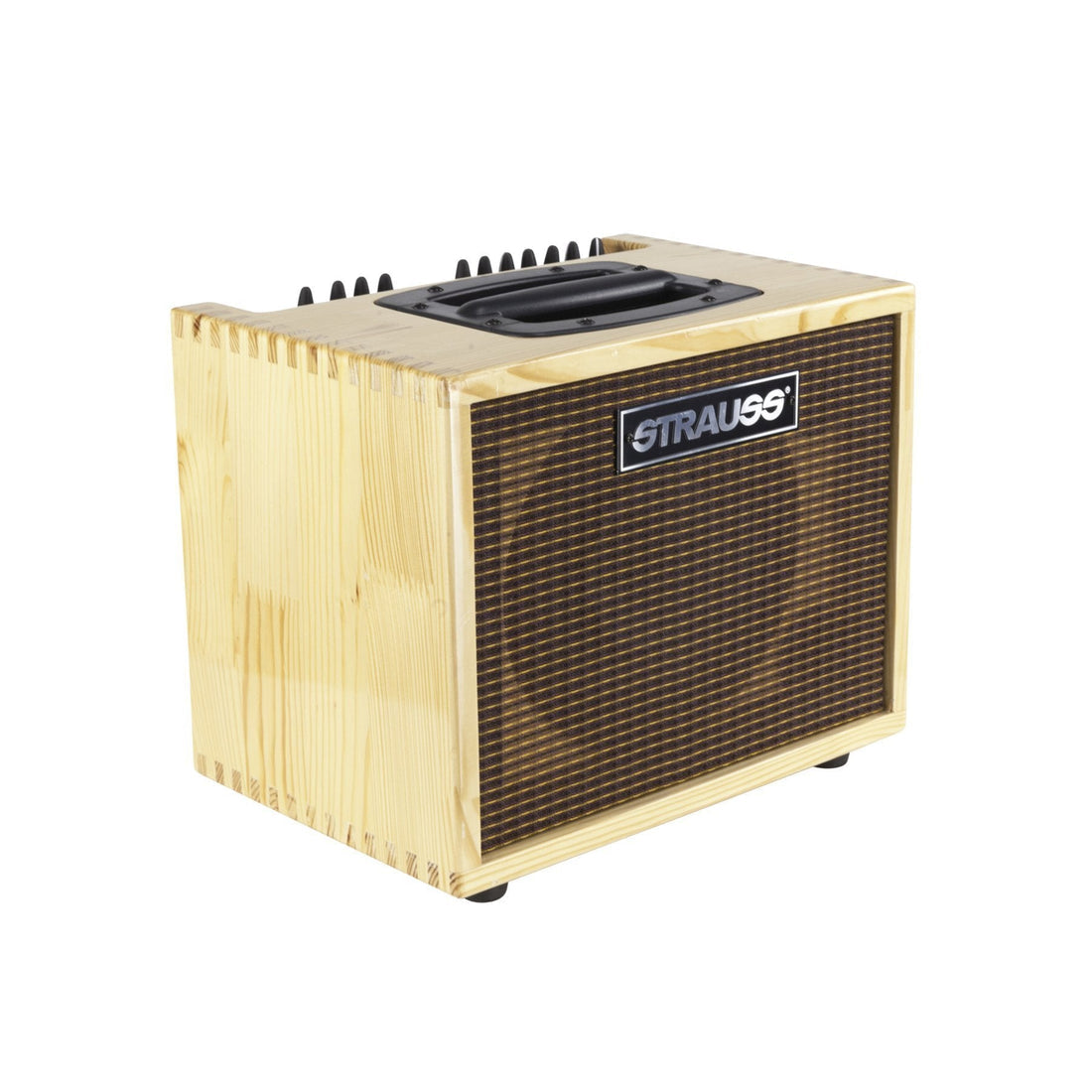 Strauss 60 Watt Acoustic Guitar Combo Amplifier with Effects (Natural Gloss) - GIG Guitars