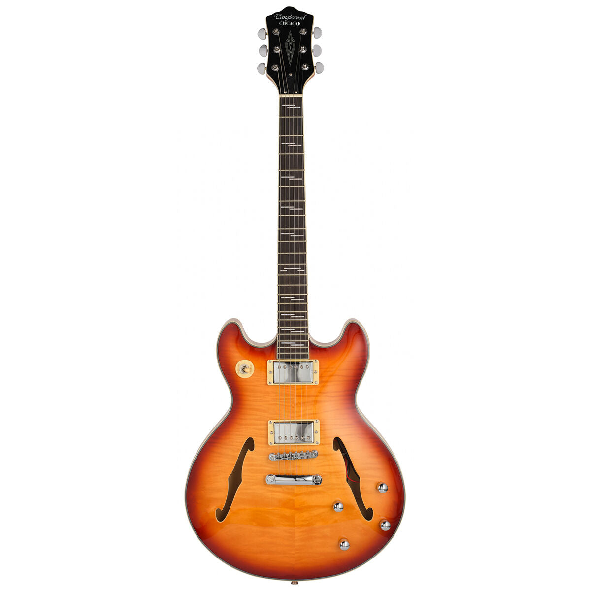 Tanglewood Chicago Series TCH59-HB Semi-Acoustic Guitar – Honey Burst Gloss