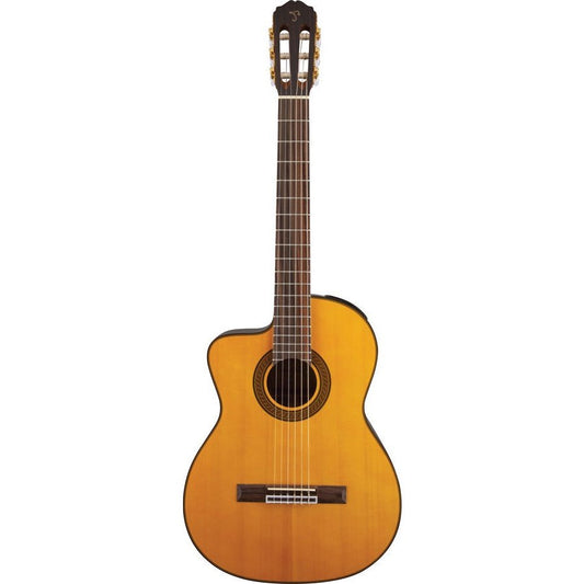 Takamine GC5 Series Left Handed AC/EL Classical Guitar with Cutaway in Natural Gloss Finish