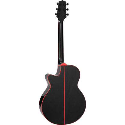 Takamine G49 Series FXC AC/EL Guitar with Cutaway in Cosmic Black Sparkle Finish
