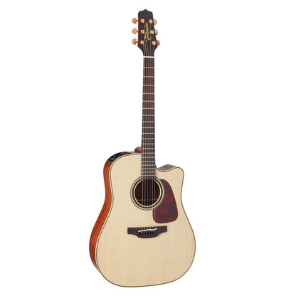 Takamine Pro Series 4 Dreadnought AC/EL Guitar with Cutaway in Natural Gloss Finish