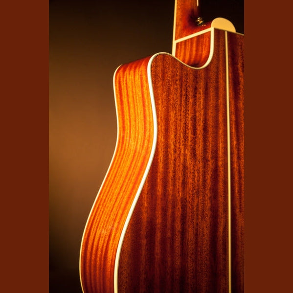 Takamine Pro Series 4 Dreadnought AC/EL Guitar with Cutaway in Natural Gloss Finish