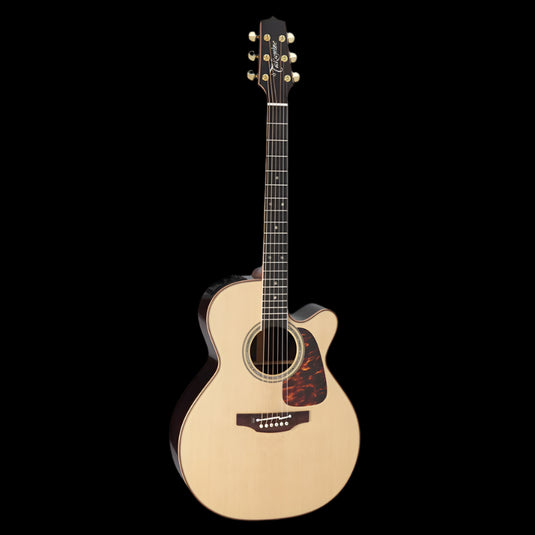 Takamine Pro Series 7 NEX AC/EL Guitar with Cutaway in Natural Gloss Finish Takamine Acoustic Guitars