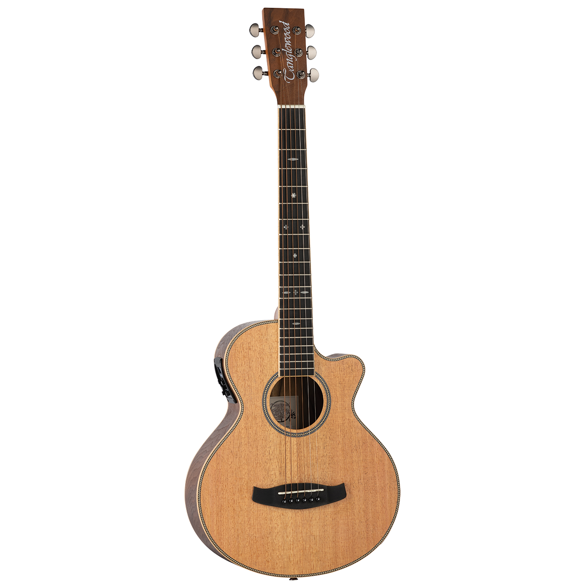 Tanglewood Reunion Pro Solid Australian Red Cedar Top Traveller Folk C/E with Black Walnut B/S TRU2-CE-BW - GIG Guitars