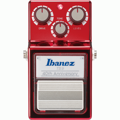 Ibanez 40th Anniversary TS9 Tube Screamer Overdrive Pedal – Ruby Red Effects Pedals