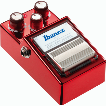 Ibanez 40th Anniversary TS9 Tube Screamer Overdrive Pedal – Ruby Red Effects Pedals