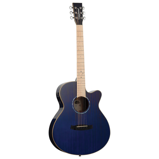 Tanglewood Winterleaf Pro Blonde Superfolk C/E Bondi Blue Gloss Acoustic Guitars