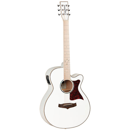 Tanglewood Winterleaf Pro Blonde Superfolk C/E Whitsunday White Gloss