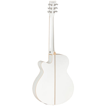 Tanglewood Winterleaf Pro Blonde Superfolk C/E Whitsunday White Gloss