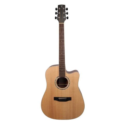 Timberidge TRC-1-NST '1 Series' Spruce Top Acoustic-Electric Guitar, Natural Satin Finish Timberidge Acoustic Guitars