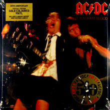 AC/DC - If You Want Blood You've Got It 50th Anniversary Edition, Gold Color Vinyl Record ACDC