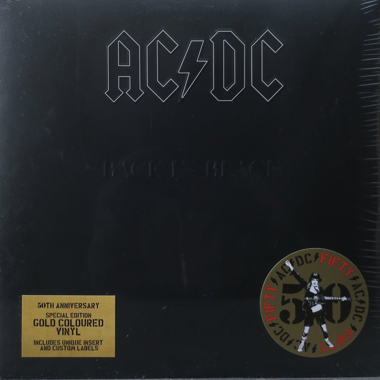 AC/DC – Back In Black (Vinyl, LP, Album, 50th Anniversary Special Edition, Gold, 180g)