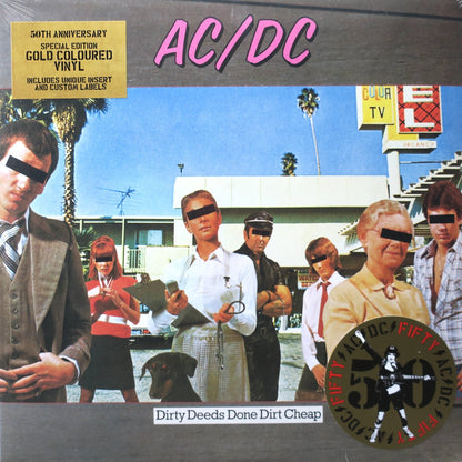 AC/DC – Dirty Deeds Done Dirt Cheap (50th Anniversary Gold Vinyl) – Vinyl LP