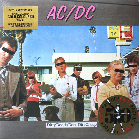 AC/DC – Dirty Deeds Done Dirt Cheap (50th Anniversary Gold Vinyl) – Vinyl LP
