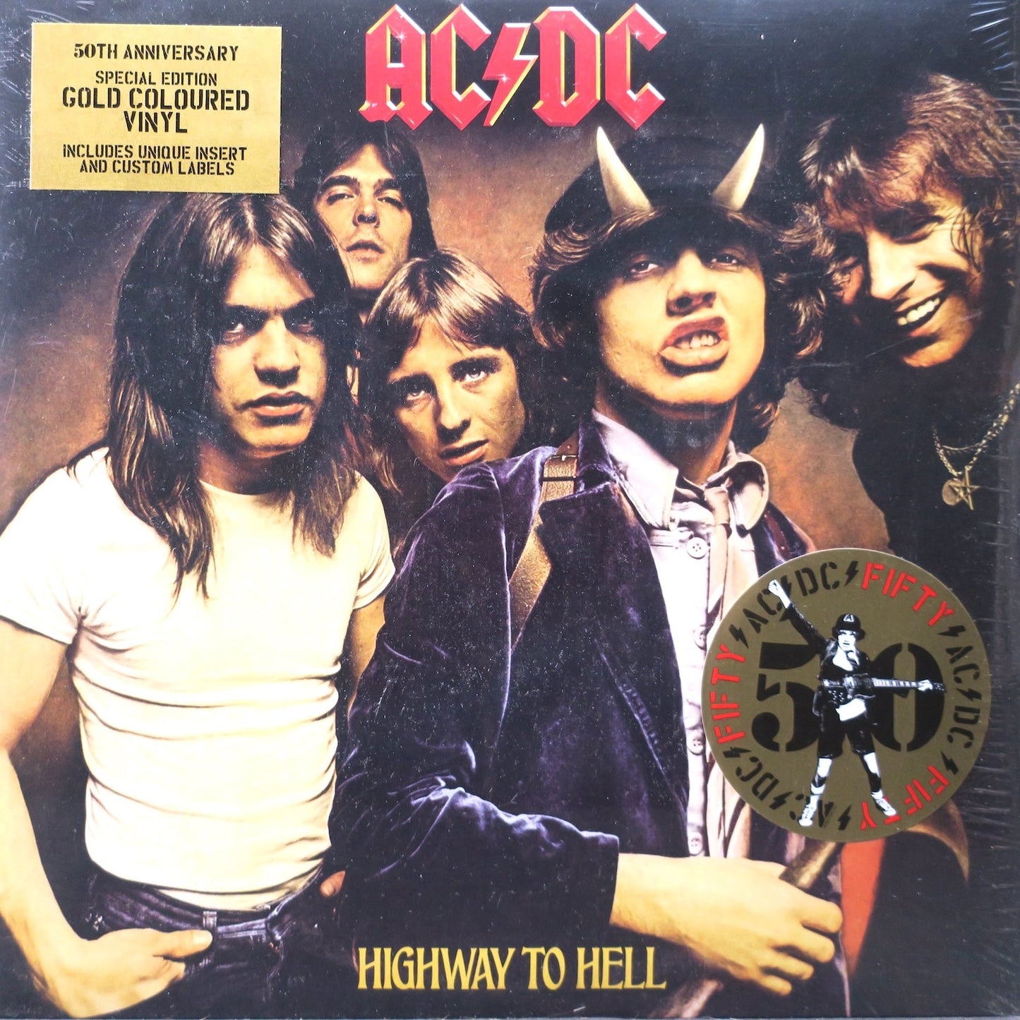 AC/DC Highway To Hell (50th Anniversary Gold Vinyl, Reissue, Remastered, Special Edition, 180g)