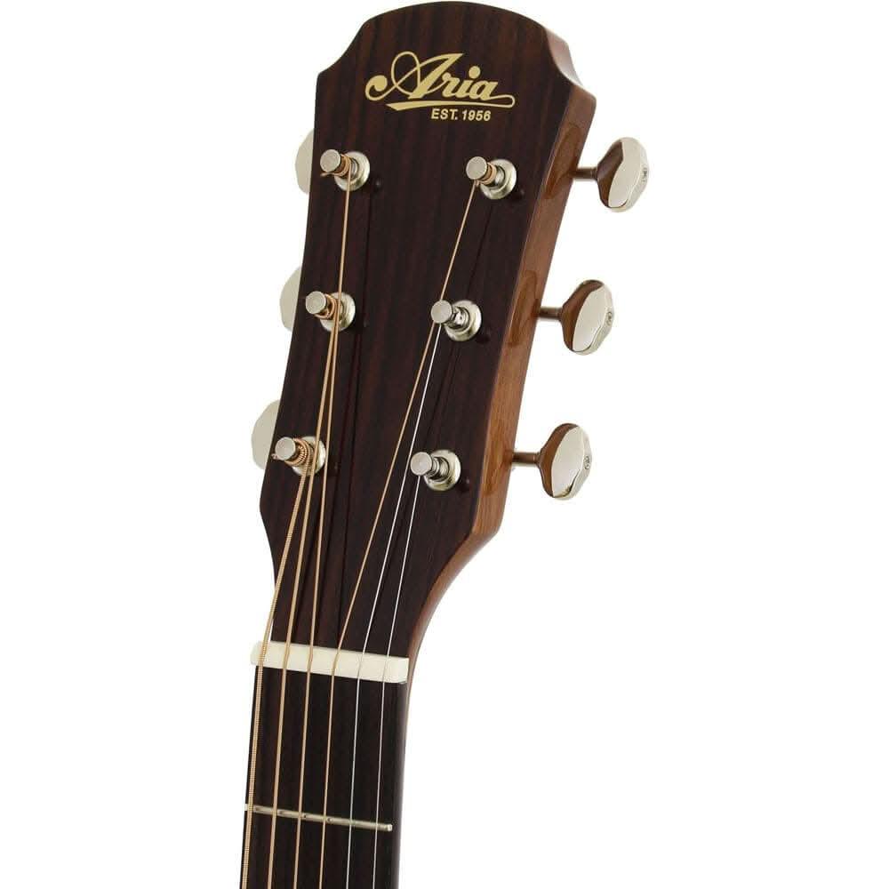 Aria 200 Series Orchestral AC/EL Guitar with Venetian Cutaway in Natural Gloss - GIG Guitars