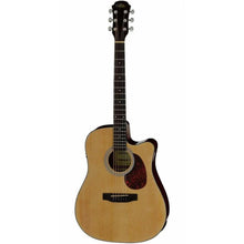 Aria ADW-01 Series Dreadnought AC/EL Guitar with Cutaway in Natural Gloss Finish Aria Acoustic Guitars