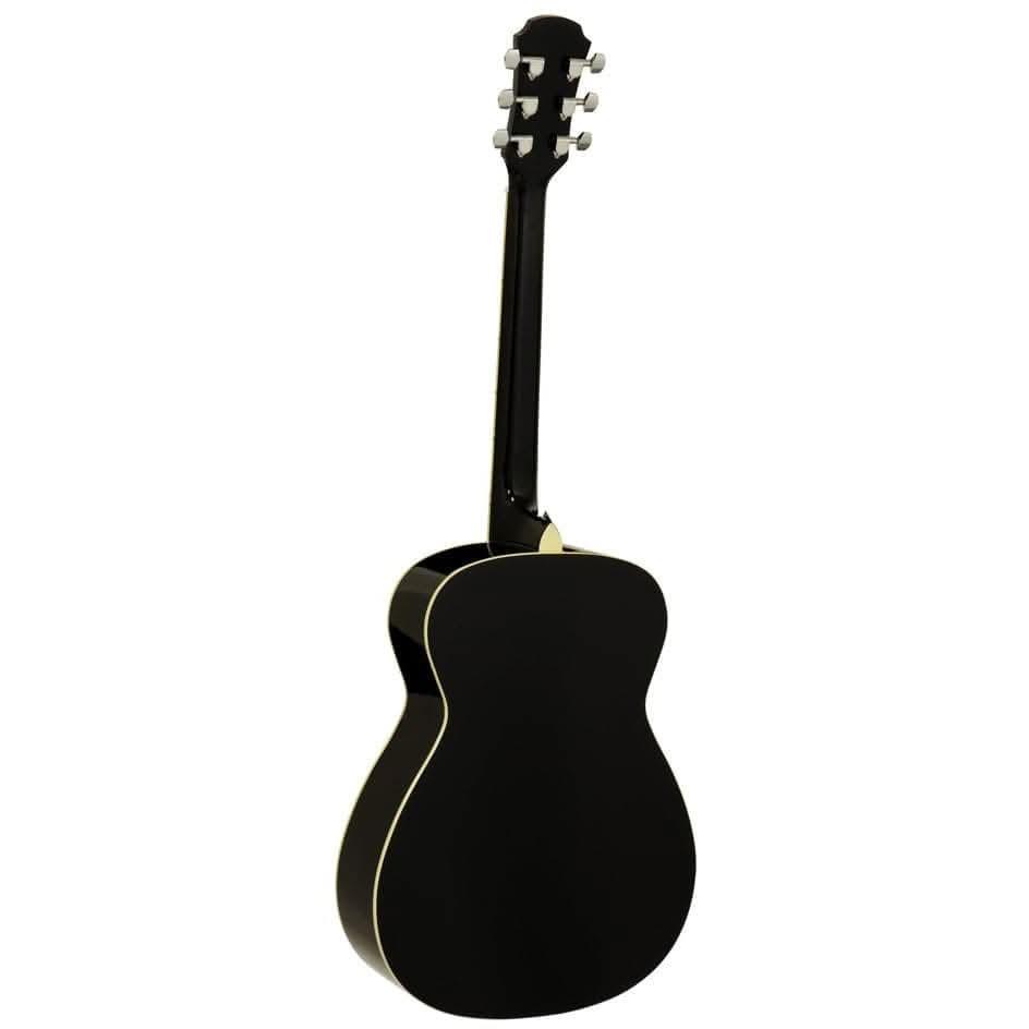 Aria AFN-15 Prodigy Series AC/EL Folk Body Guitar in Black - GIG Guitars