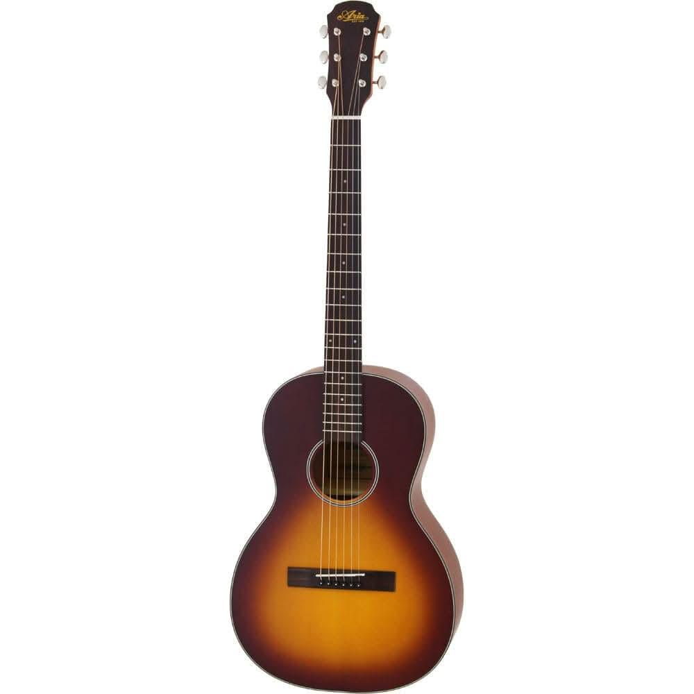 Aria 100 Series Parlour Body Acoustic Guitar in Matte Tobacco Sunburst - GIG Guitars