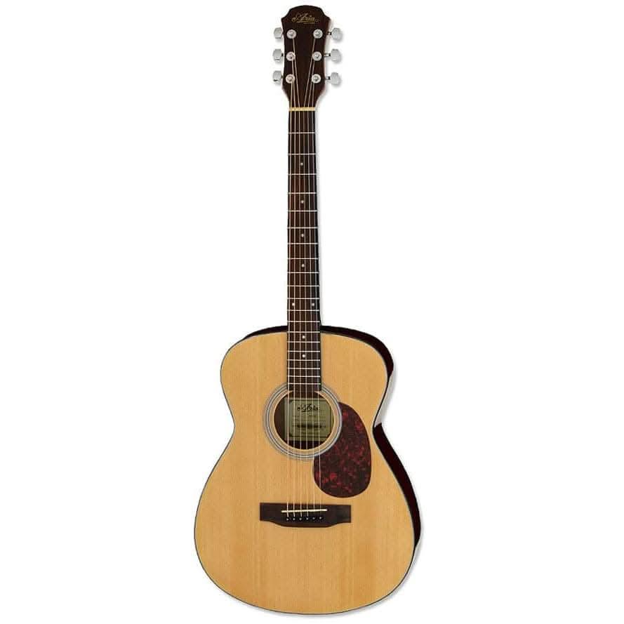 Aria ADF-01 Series Folk Body Acoustic Guitar in Gloss Natural - GIG Guitars