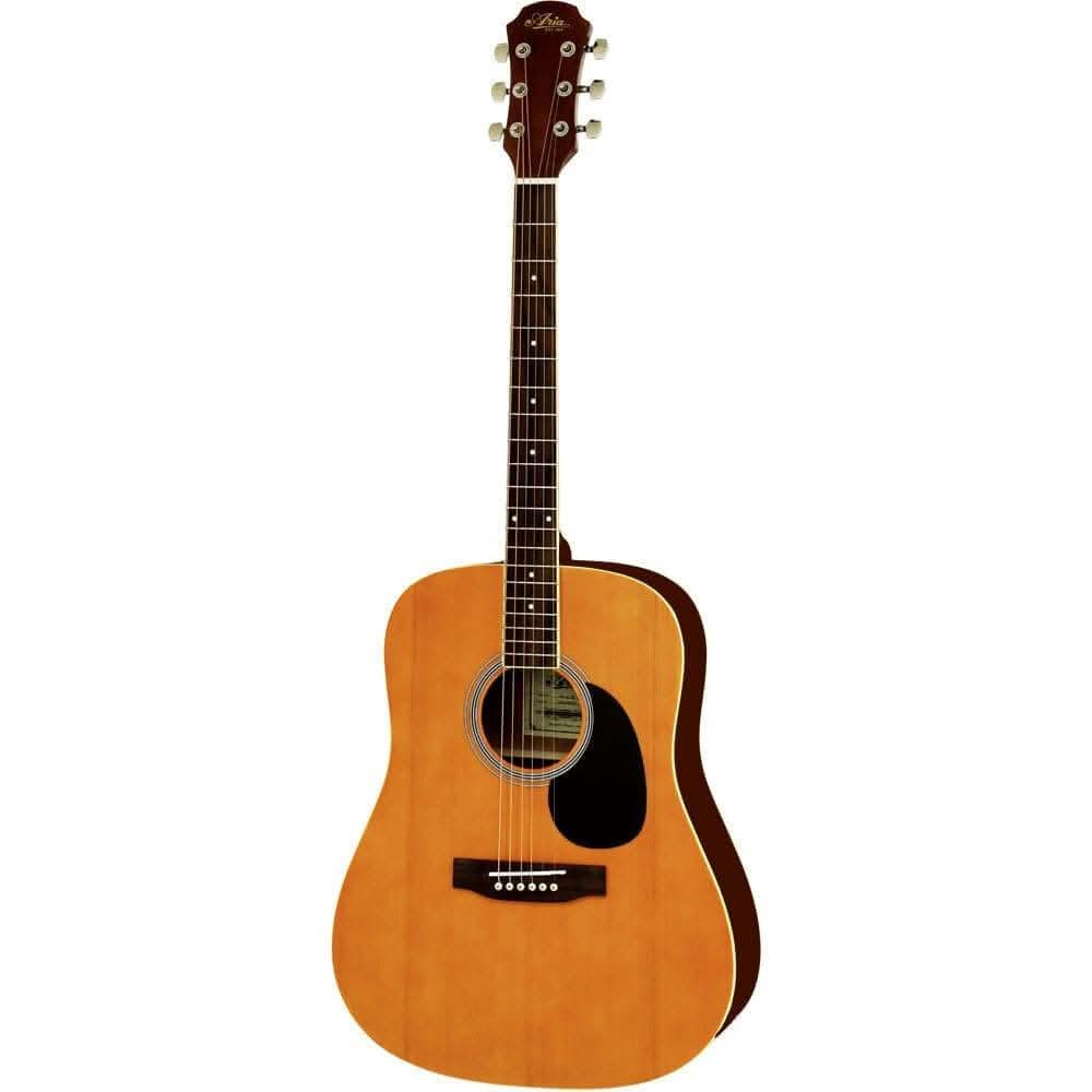 Aria AWN-15 Prodigy Series Acoustic Dreadnought Guitar in Matte Natural - GIG Guitars