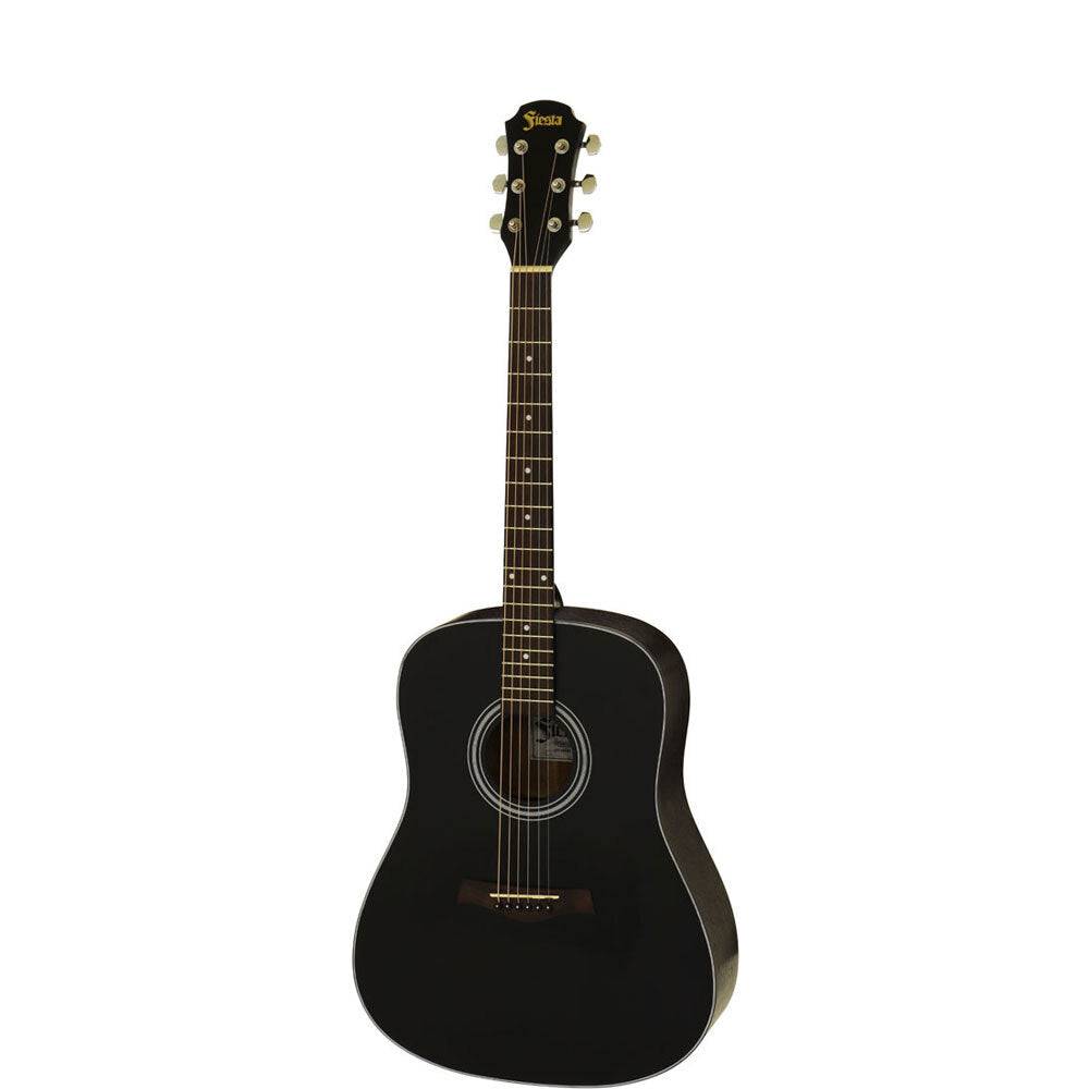Aria Fiesta Series Traveller Acoustic Guitar in Black Matte Finish Aria Acoustic Guitars