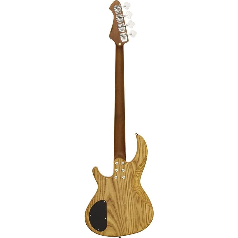 Aria 313MK2 Detroit Series 4-String Electric Bass Guitar in Open-Pore Natural Finish - GIG Guitars