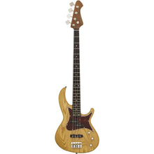 Aria 313MK2 Detroit Series 4-String Fretless Bass Guitar in Open-Pore Natural Finish Aria Bass Guitars