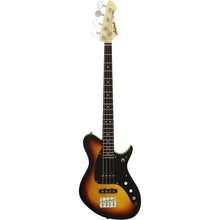 Aria J Series J-B Electric Bass Guitar in 3-Tone Sunburst Aria Bass Guitars