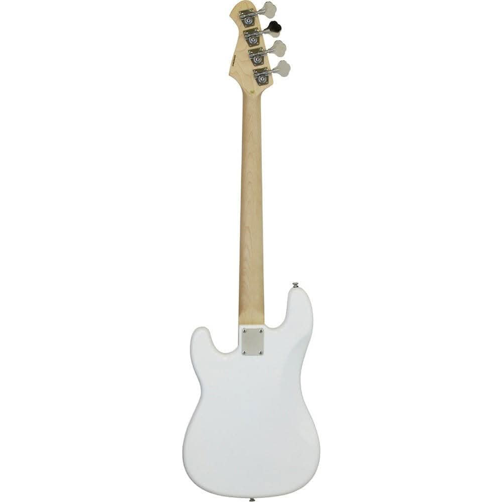 Aria STB-PB/M Series Electric Bass Guitar in White - GIG Guitars